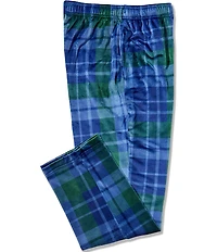 Roundtree & Yorke Big & Tall Plaid Micro Fleece Sleep Pants