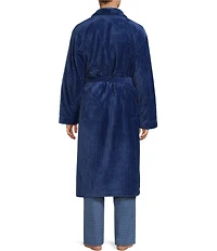 Roundtree & Yorke Big & Tall Plush Shawl Collar Solid Robe
