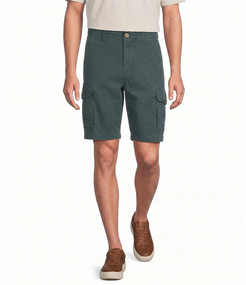 Roundtree & Yorke Big & Tall R and R 9#double; Inseam Cargo Shorts