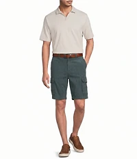 Roundtree & Yorke Big & Tall R and R 9#double; Inseam Cargo Shorts