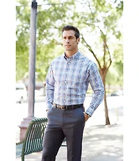 Roundtree & Yorke Big & Tall RE:FIT Ultimate Comfort Classic Fit Non-Iron Flat Front Dress Pants