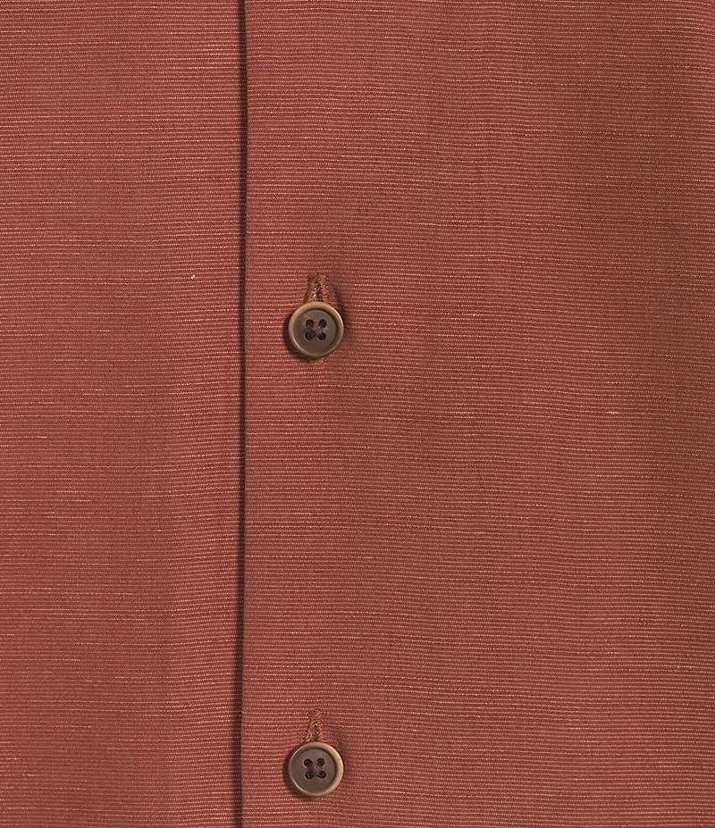 Roundtree & Yorke Big & Tall Short Sleeve Solid Polynosic Camp Sport Shirt