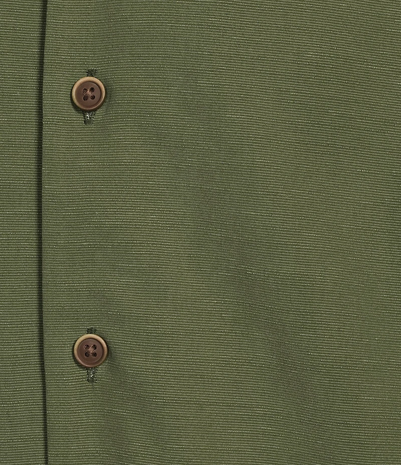 Roundtree & Yorke Big & Tall Short Sleeve Solid Polynosic Camp Sport Shirt