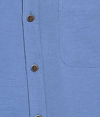 Roundtree & Yorke Big & Tall Short Sleeve Solid Polynosic Slub Sport Shirt