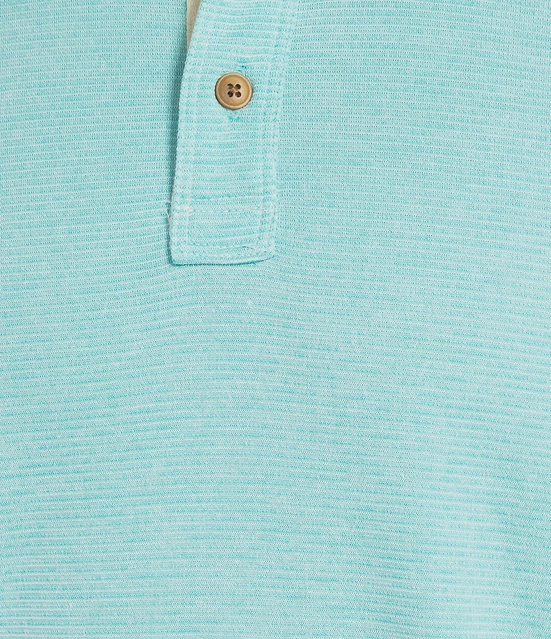 Roundtree & Yorke Big & Tall Short Sleeve Stripe Polynosic Polo Shirt