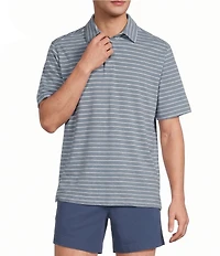 Roundtree & Yorke Big & Tall Short Sleeve Striped Polo Shirt
