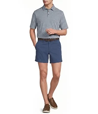 Roundtree & Yorke Big & Tall Short Sleeve Striped Polo Shirt
