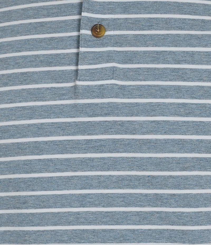 Roundtree & Yorke Big & Tall Short Sleeve Striped Polo Shirt