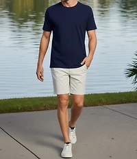 Roundtree & Yorke Big & Tall Solid Cloud Short Sleeve Crew Neck T-Shirt