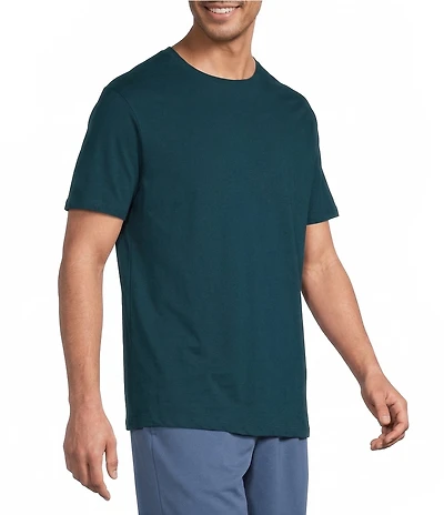 Roundtree & Yorke Big & Tall Solid Cloud Short Sleeve Crew Neck T-Shirt