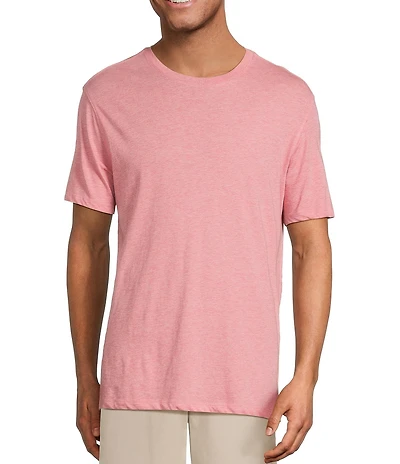 Roundtree & Yorke Big & Tall Solid Cloud Short Sleeve Crew Neck T-Shirt