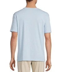 Roundtree & Yorke Big & Tall Solid Cloud Short Sleeve Crew Neck T-Shirt