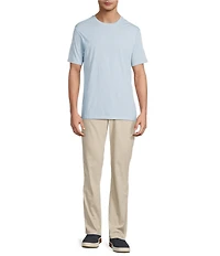 Roundtree & Yorke Big & Tall Solid Cloud Short Sleeve Crew Neck T-Shirt