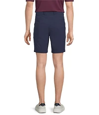 Roundtree & Yorke Big & Tall Solid Flat Front Performance 8#double; Inseam Shorts