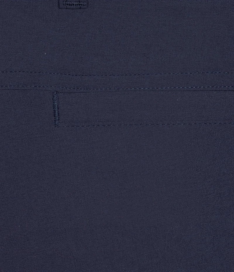 Roundtree & Yorke Big & Tall Solid Flat Front Performance 8#double; Inseam Shorts