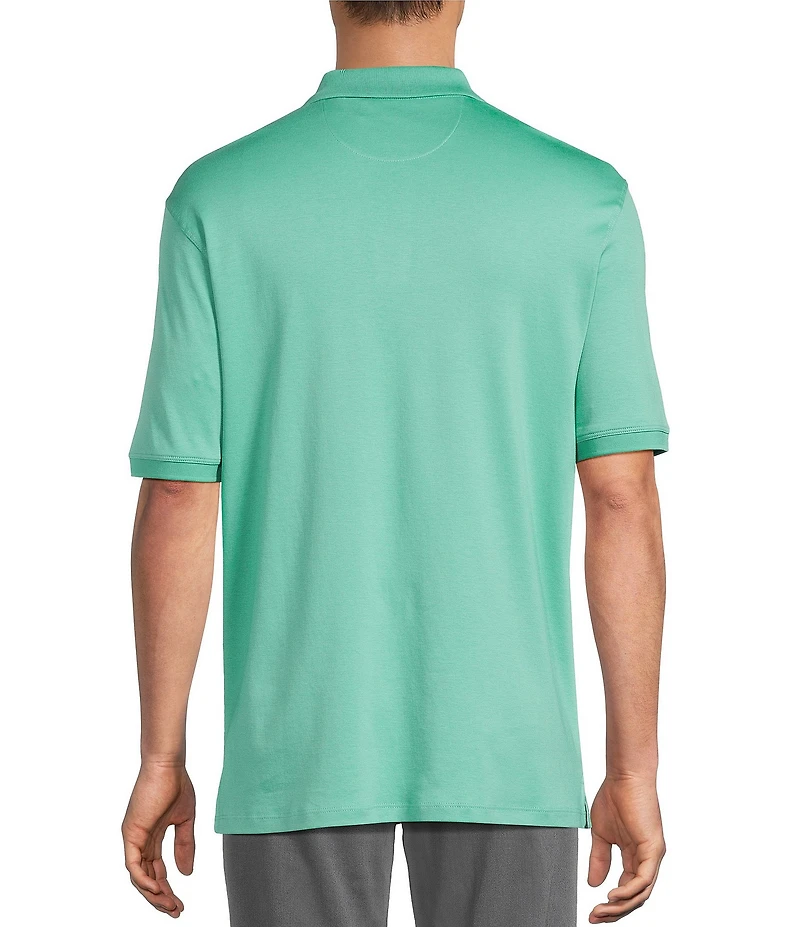 Roundtree & Yorke Big & Tall Supima Cotton Short Sleeve Solid Polo Shirt