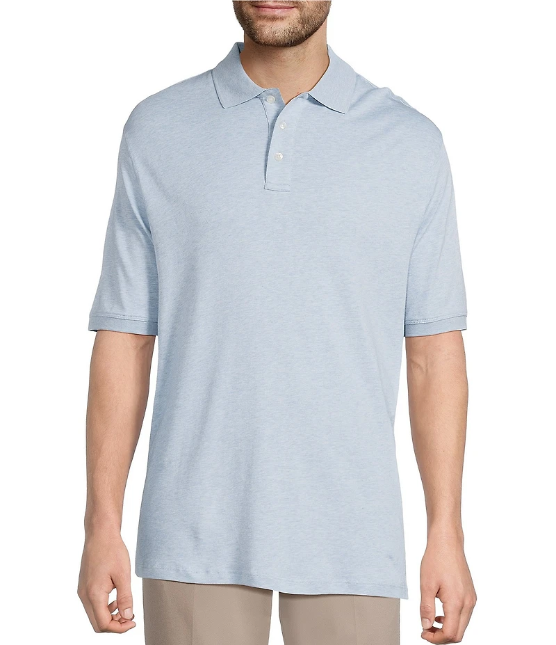 Roundtree & Yorke Big & Tall Supima Cotton Short Sleeve Solid Polo Shirt