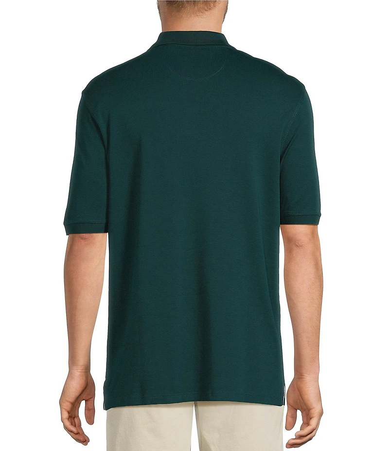 Roundtree & Yorke Big & Tall Supima Cotton Short Sleeve Solid Polo Shirt