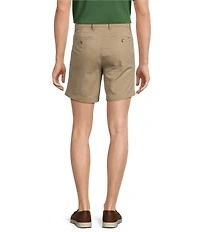 Roundtree & Yorke Big & Tall The Cloud Collection 7#double; Flat Front Washed Chino Shorts