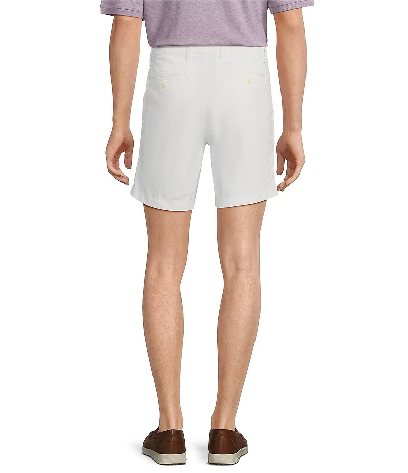 Roundtree & Yorke Big & Tall The Cloud Collection 7#double; Flat Front Washed Chino Shorts