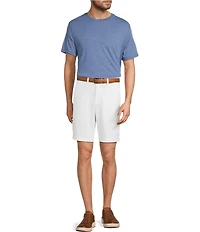 Roundtree & Yorke Big & Tall The Cloud Collection 9#double; Flat Front Washed Chino Shorts