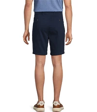 Roundtree & Yorke Big & Tall The Cloud Collection 9#double; Flat Front Washed Chino Shorts