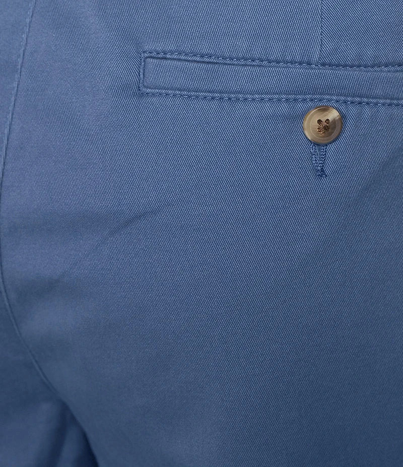 Roundtree & Yorke Big & Tall The Cloud Collection Flat Front Washed Chino 11#double; Inseam Shorts