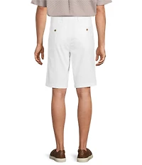 Roundtree & Yorke Big & Tall The Cloud Collection Flat Front Washed Chino 11#double; Inseam Shorts