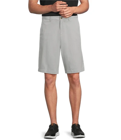 Roundtree & Yorke Big & Tall The Cloud Collection Flat Front Washed Chino 9#double; And 11#double; Inseam Shorts