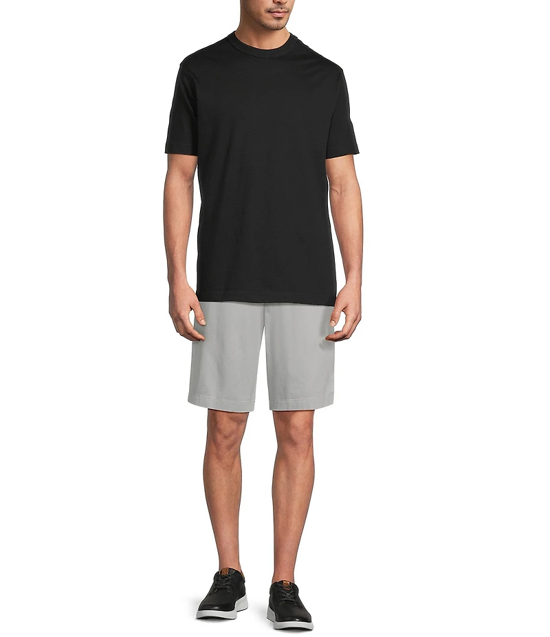 Roundtree & Yorke Big & Tall The Cloud Collection Flat Front Washed Chino 9#double; And 11#double; Inseam Shorts