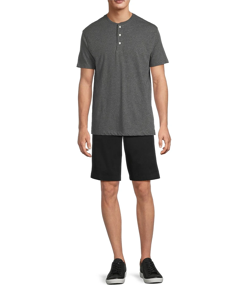 Roundtree & Yorke Big & Tall The Cloud Collection Flat Front Washed Chino 9#double; And 11#double; Inseam Shorts