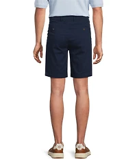 Roundtree & Yorke Big & Tall The Cloud Short Classic Fit Pleated 9#double; Inseam Washed Chino Shorts