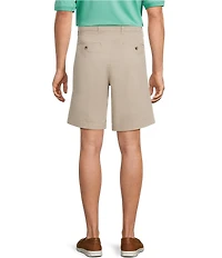 Roundtree & Yorke Big & Tall The Cloud Short Classic Fit Pleated 9#double; Inseam Washed Chino Shorts