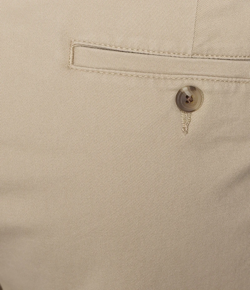 Roundtree & Yorke Big & Tall The Cloud Short Classic Fit Pleated 9#double; Inseam Washed Chino Shorts