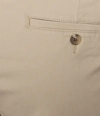 Roundtree & Yorke Big & Tall The Cloud Short Classic Fit Pleated 9#double; Inseam Washed Chino Shorts