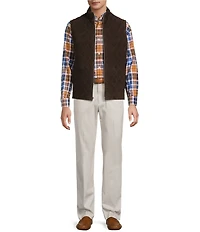 Roundtree & Yorke Big & Tall The Craftsman Suede Vest