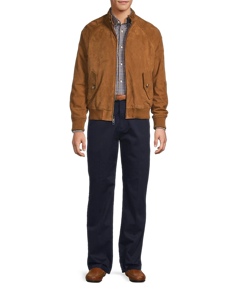 Roundtree & Yorke Big & Tall The Hero Harrington Suede Jacket