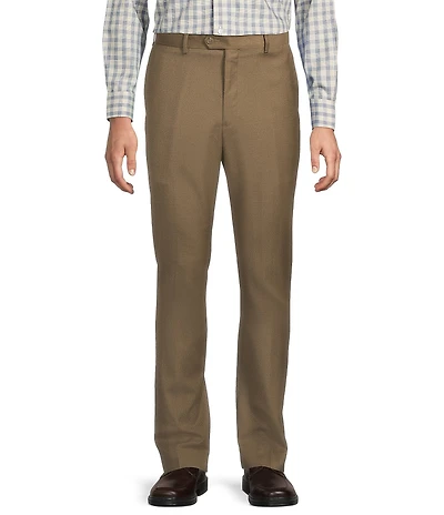 Roundtree & Yorke Big & Tall Travel Smart Comfort Classic/Relaxed Fit Flat Front Non-Iron Dress Pants