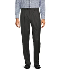 Roundtree & Yorke Big & Tall TravelSmart Ultimate Comfort Classic Fit Pleat Front Non-Iron Twill Dress Pants