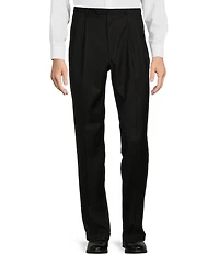 Roundtree & Yorke Big & Tall TravelSmart Ultimate Comfort Classic Fit Pleat Front Non-Iron Luxury Gabardine Dress Pants