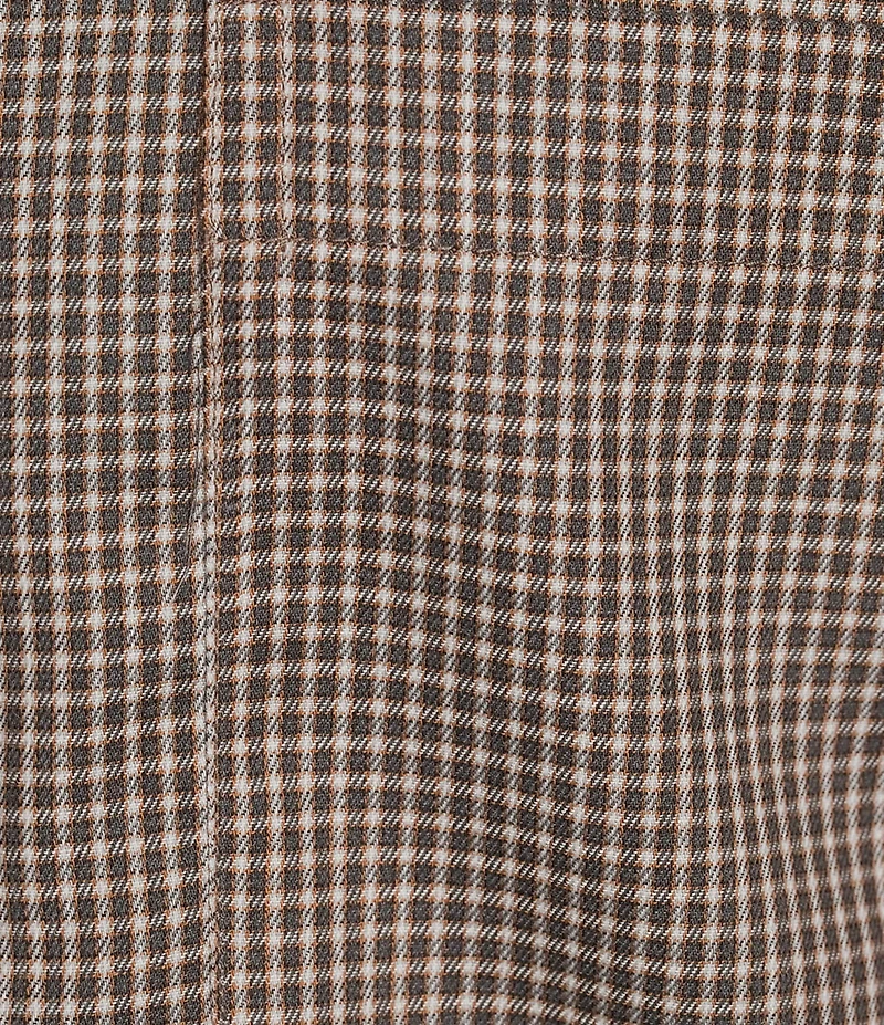 Roundtree & Yorke Big & Tall TravelSmart Classic Fit Easy Care Small Check Twill Sport Shirt