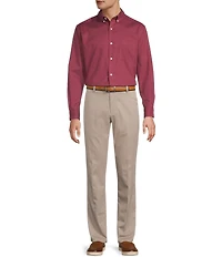 Roundtree & Yorke Big & Tall TravelSmart Classic Fit Easy Care Solid Twill Sport Shirt