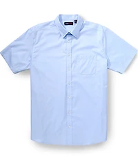 Roundtree & Yorke Big & Tall TravelSmart Easy Care Short Sleeve Solid Twill Sport Shirt