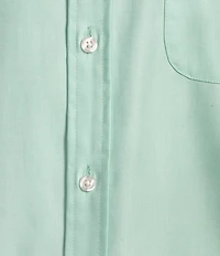 Roundtree & Yorke Big & Tall TravelSmart Easy Care Short Sleeve Solid Twill Sport Shirt