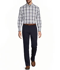 Roundtree & Yorke Big & Tall TravelSmart Easy Care Large Plaid Sport Shirt