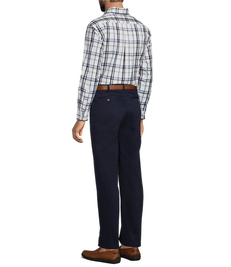 Roundtree & Yorke Big & Tall TravelSmart Easy Care Large Plaid Sport Shirt