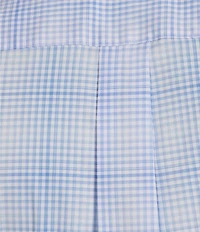 Roundtree & Yorke Big & Tall TravelSmart Easy Care Short Sleeve Ombre Plaid Sport Shirt