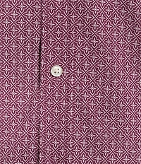 Roundtree & Yorke Big & Tall TravelSmart Easy Care Short Sleeve Star Print Poplin Sport Shirt