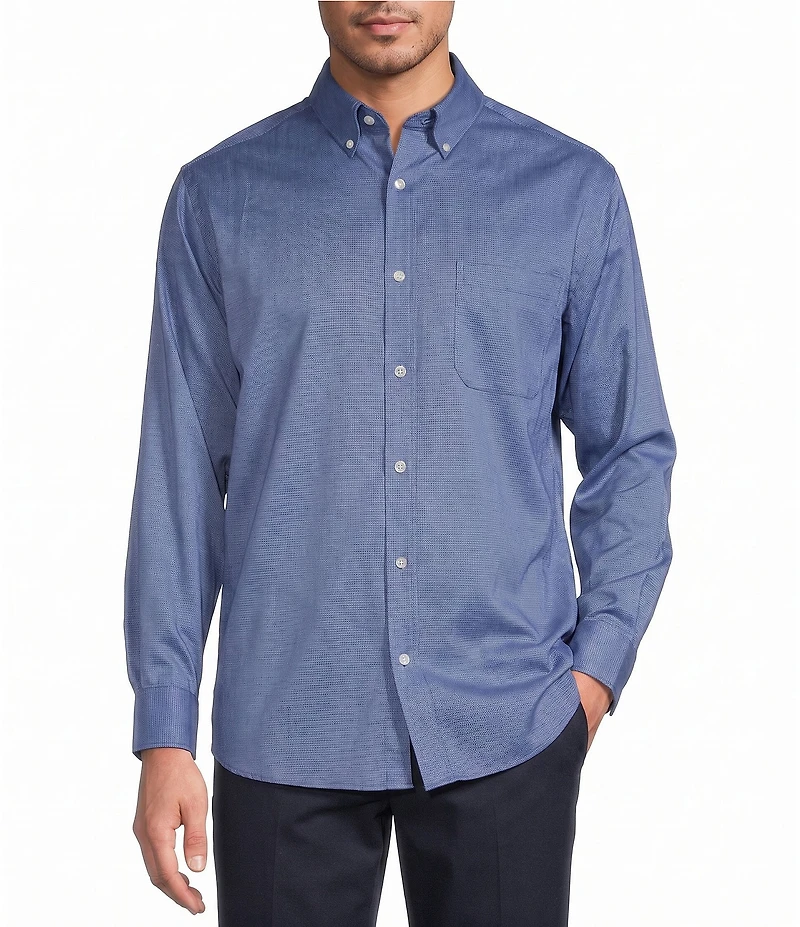 Roundtree & Yorke Big & Tall TravelSmart Easy Care Solid Sport Shirt