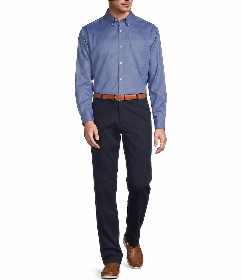 Roundtree & Yorke Big & Tall TravelSmart Easy Care Solid Sport Shirt
